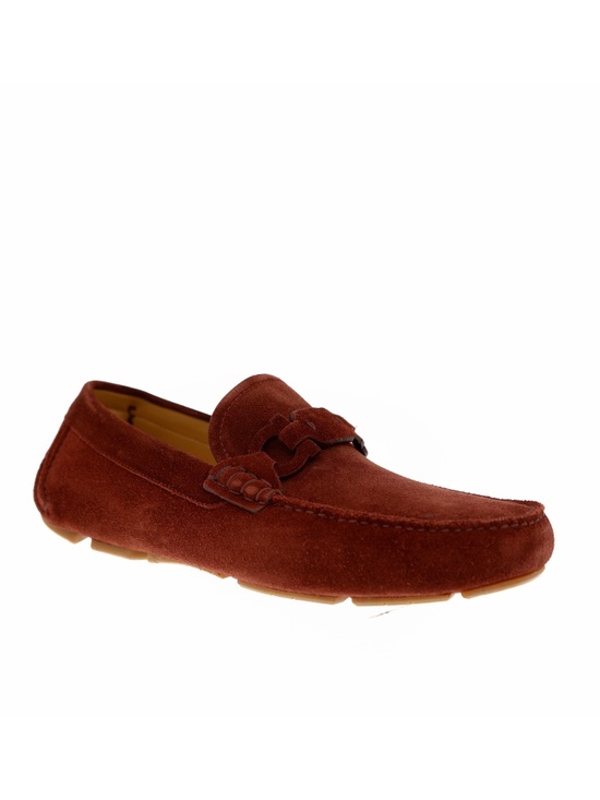 Salvatore Ferragamo Byte Loafers Burgundy Suede Leather Size 9 US New main image 6